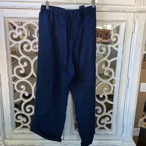 NWT Linen cropped pants P-55